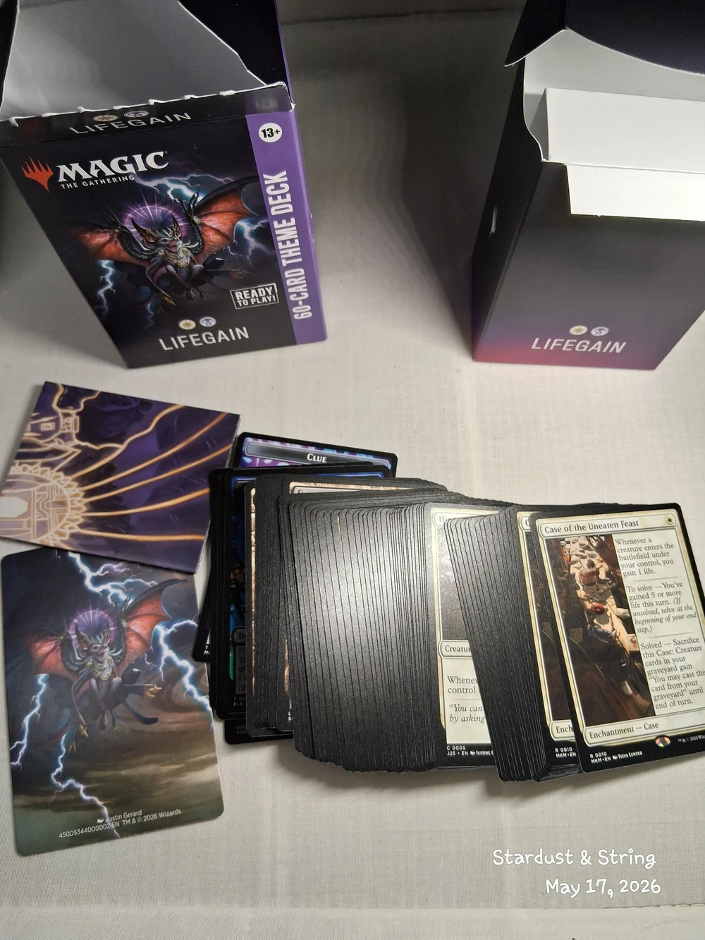 Open Magic The Gathering Lifegain Theme Deck 60 Card Complete - Picture 2 of 3